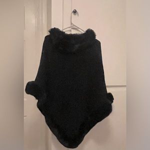Beautiful faux fur poncho